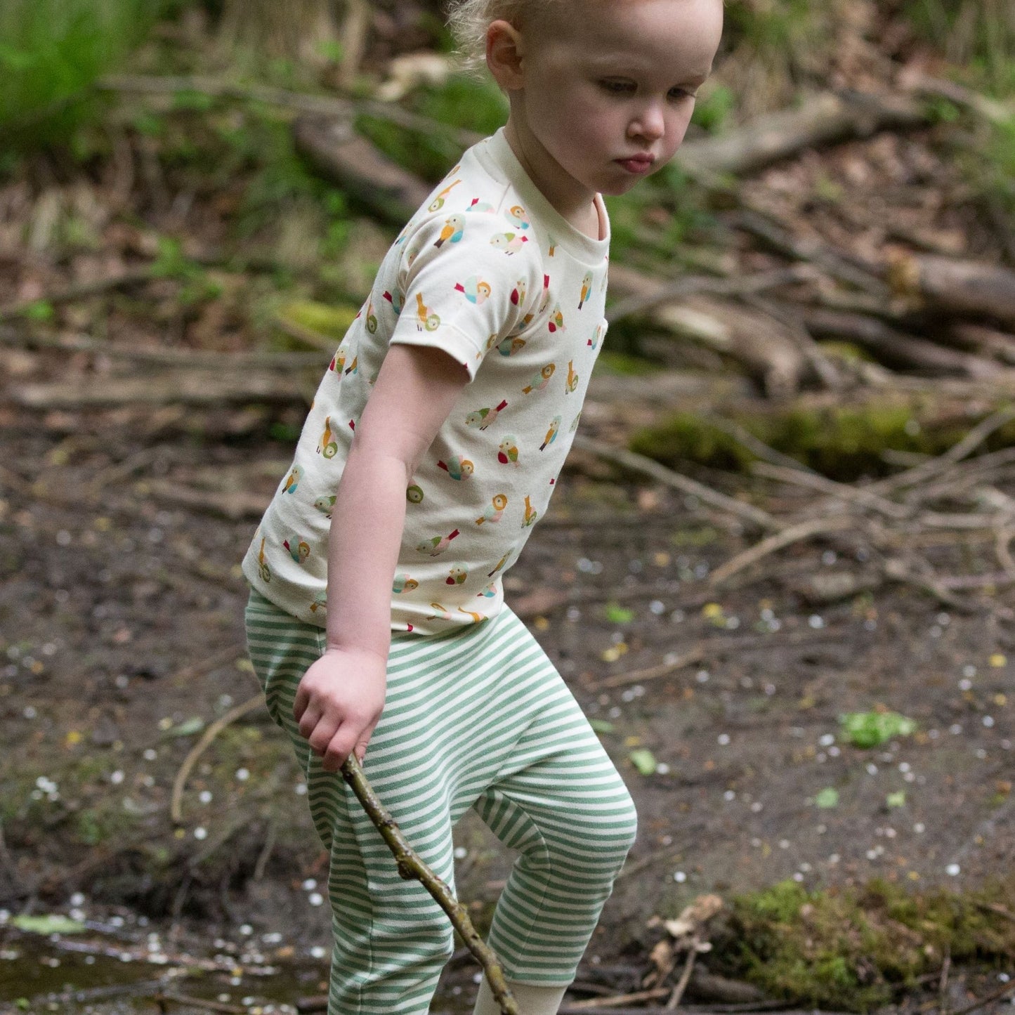 LGR Little Birds Organic T-Shirt & Jogger Playset