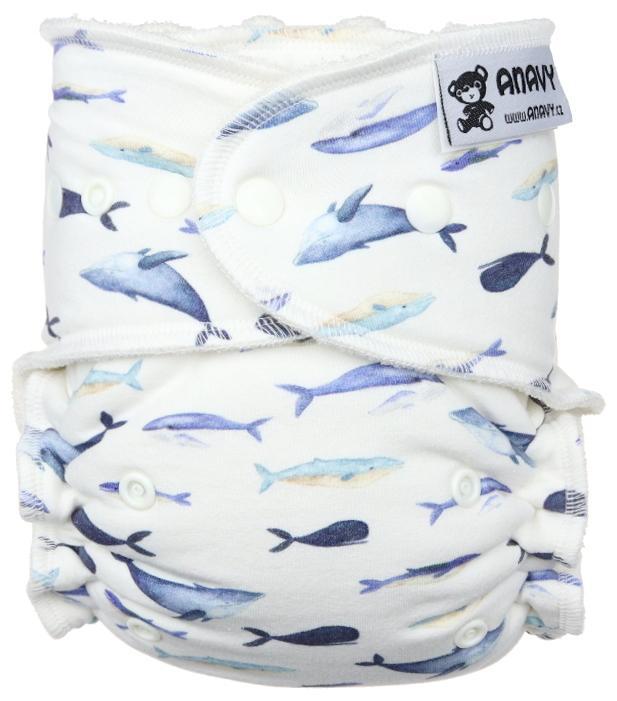 CLEARANCE Anavy Onesize Fitted Nappy - Snaps